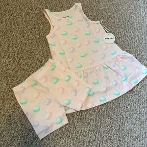 ✅3/$24 Girls Dress Set with Macarons Design